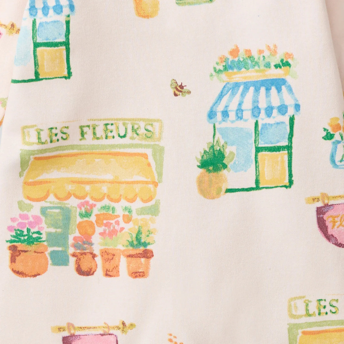 Les Fleurs Organic Cotton Sleep & Play Footed Burt's Bees Baby Lil Tulips