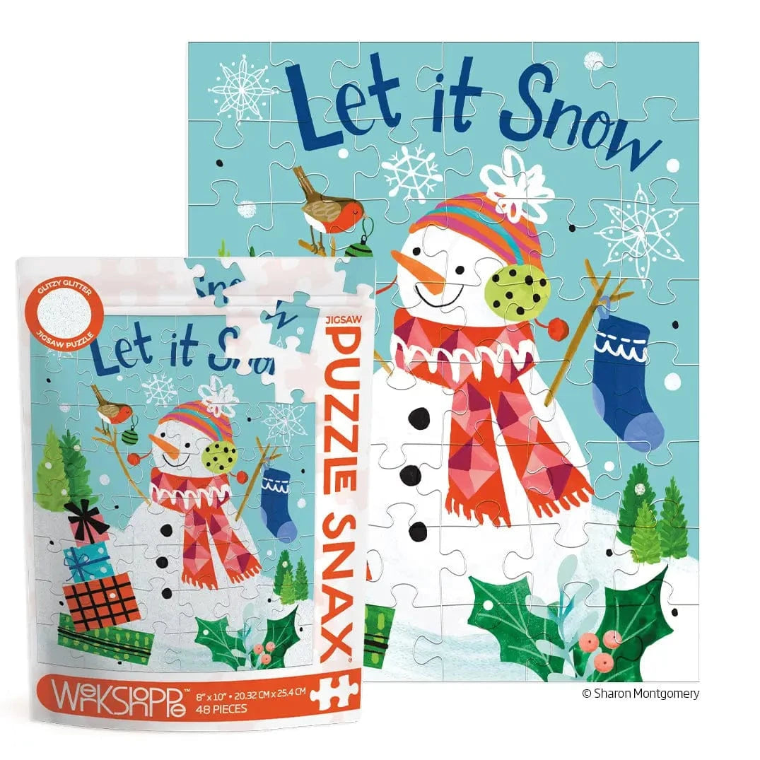 Let It Snow 48 Piece Christmas Puzzle WerkShoppe Lil Tulips