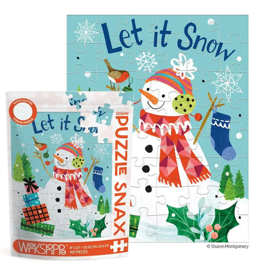 Let It Snow 48 Piece Christmas Puzzle WerkShoppe Lil Tulips