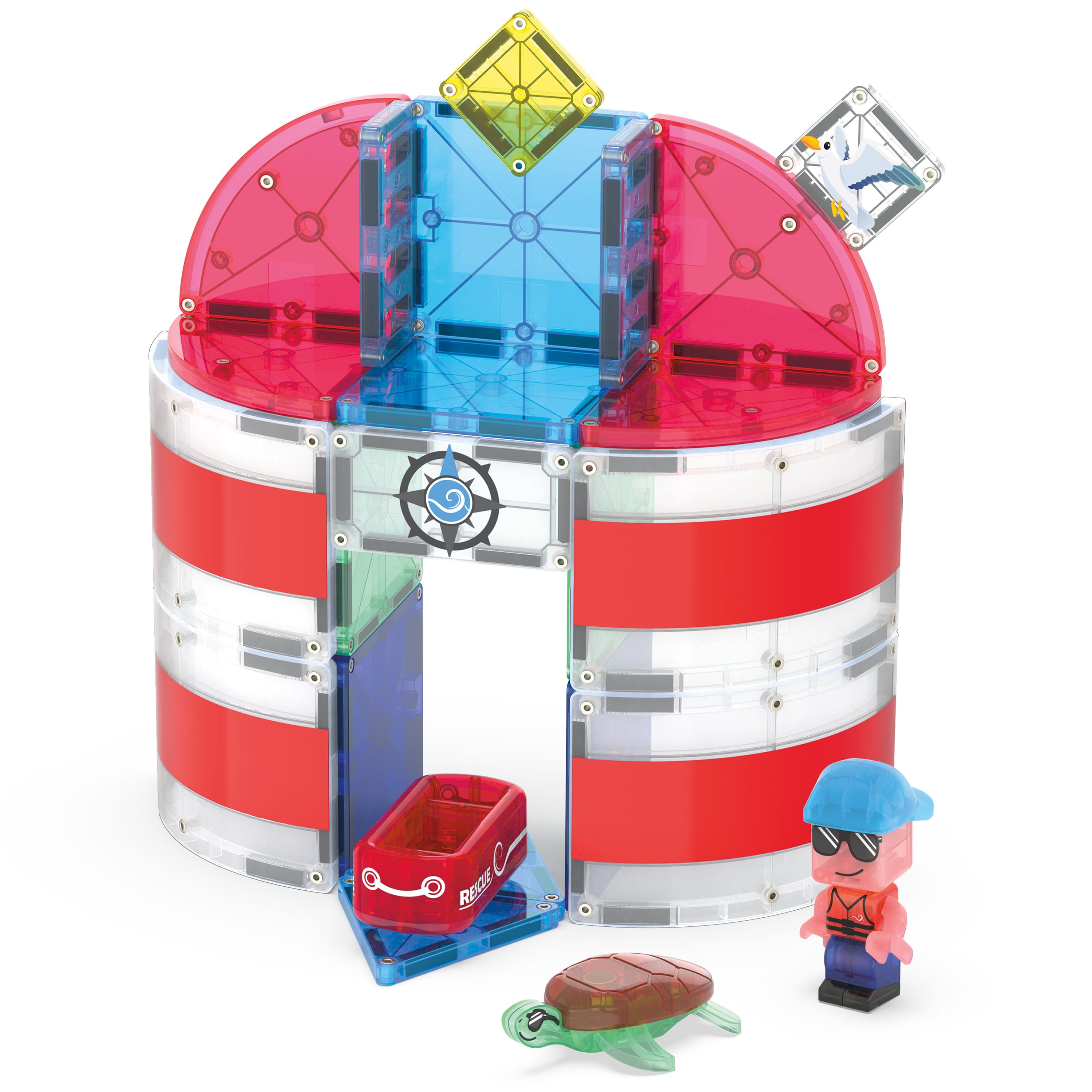 Lighthouse Rescue 26 Piece Set Magna-Tiles Lil Tulips