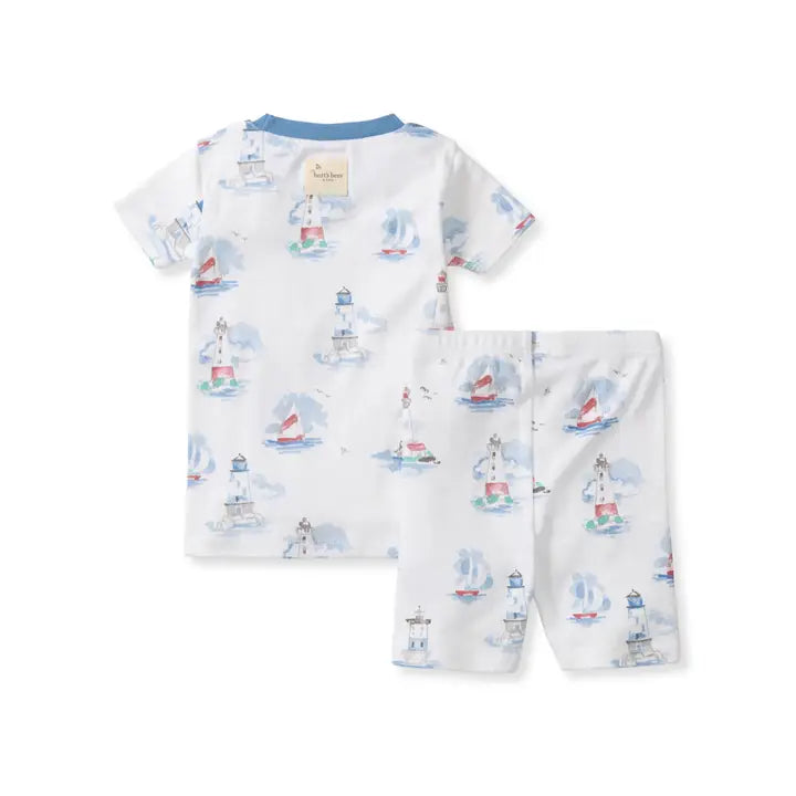 Lighthouse Tour Organic Cotton Two-Piece Pajamas Burt's Bees Baby Lil Tulips