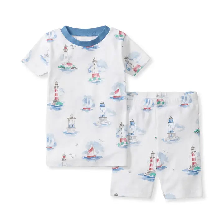 Lighthouse Tour Organic Cotton Two-Piece Pajamas Burt's Bees Baby Lil Tulips