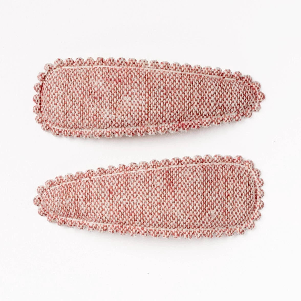 Linen Fabric Hair Clips - Berry Pink Frankie & Claude buble Lil Tulips