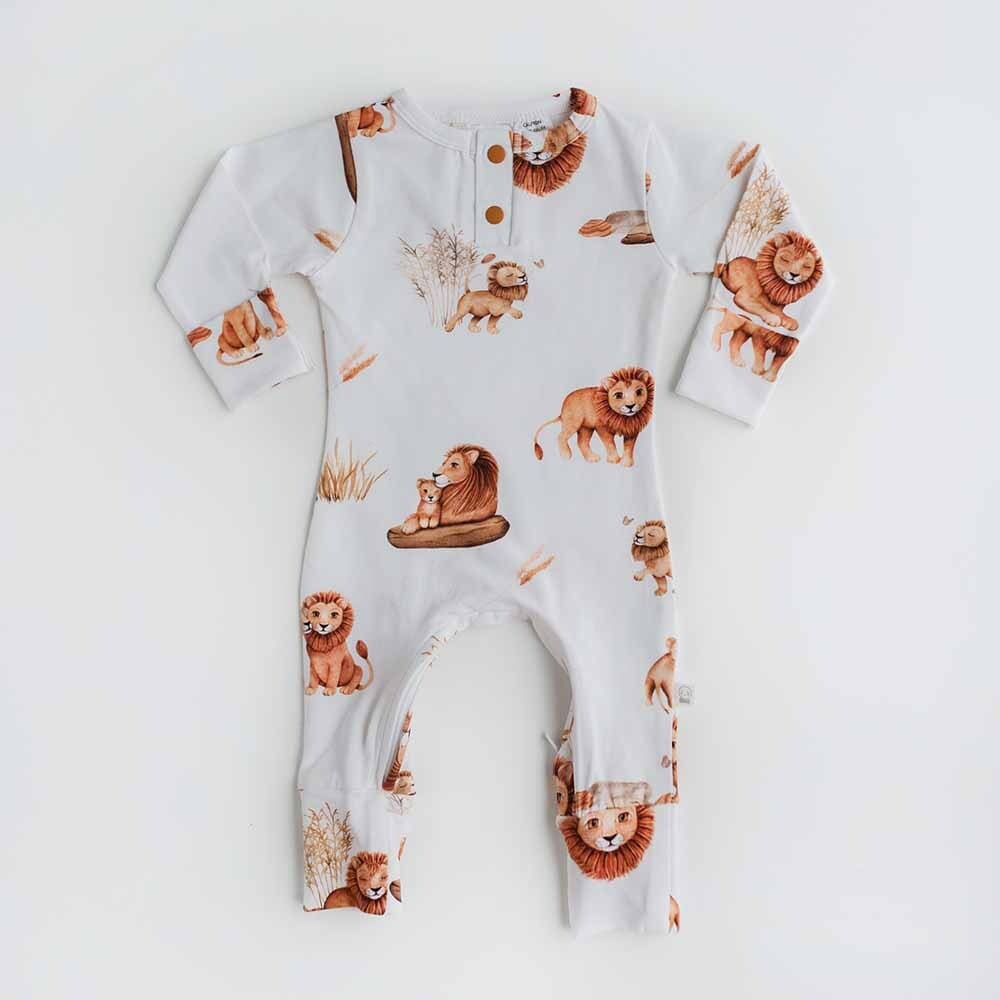 Lion Organic Growsuit Snuggle Hunny Lil Tulips