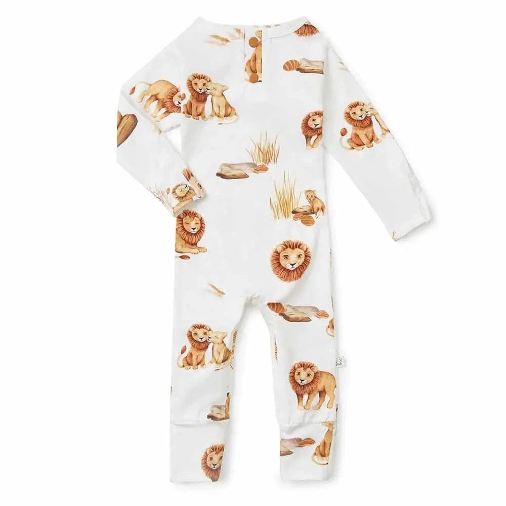 Lion Organic Growsuit Snuggle Hunny Lil Tulips