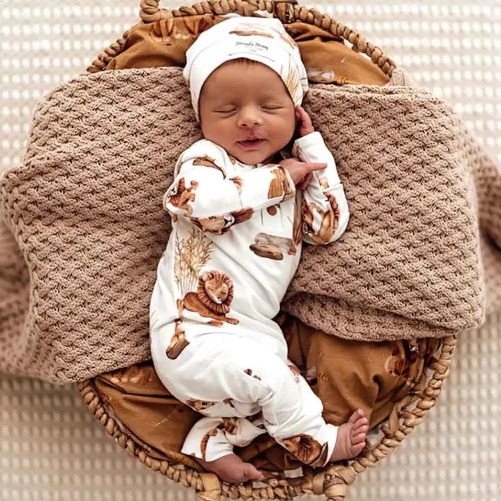 Lion Organic Growsuit Snuggle Hunny Lil Tulips
