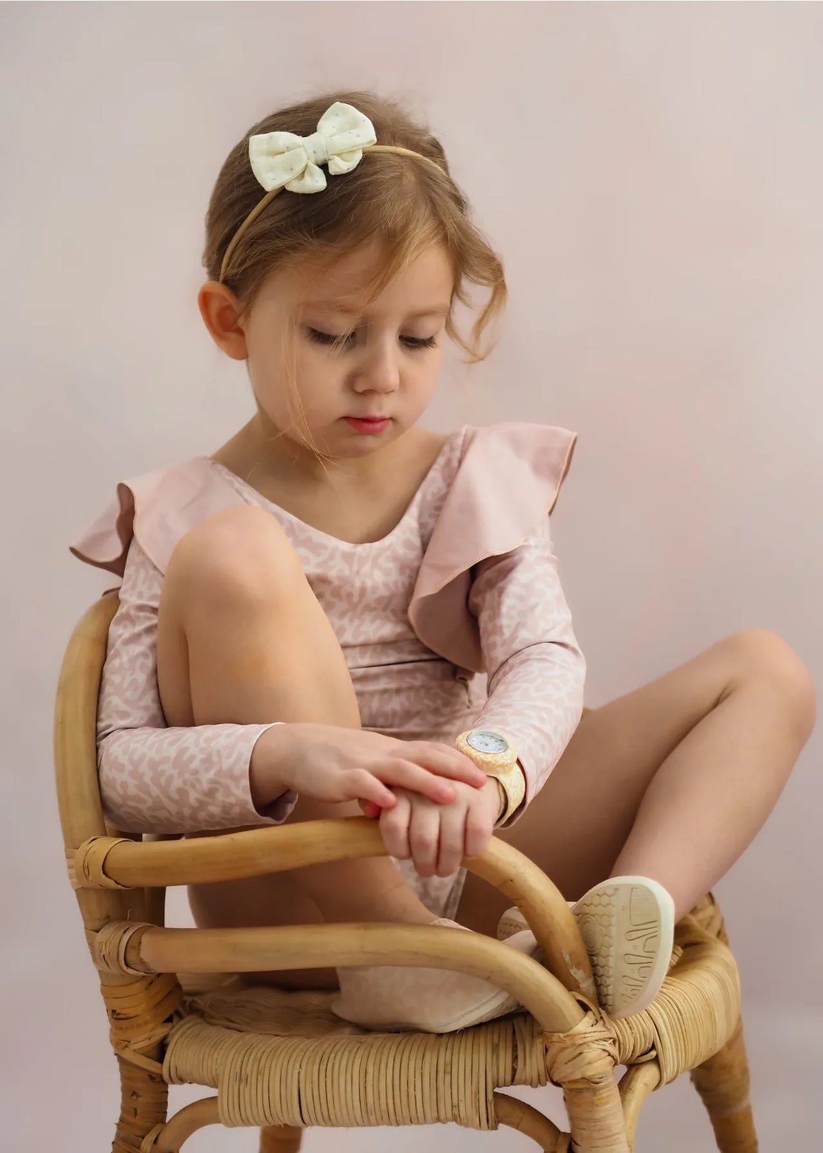 Little Bow Headband - Petite Petals Mrs. Ertha Lil Tulips