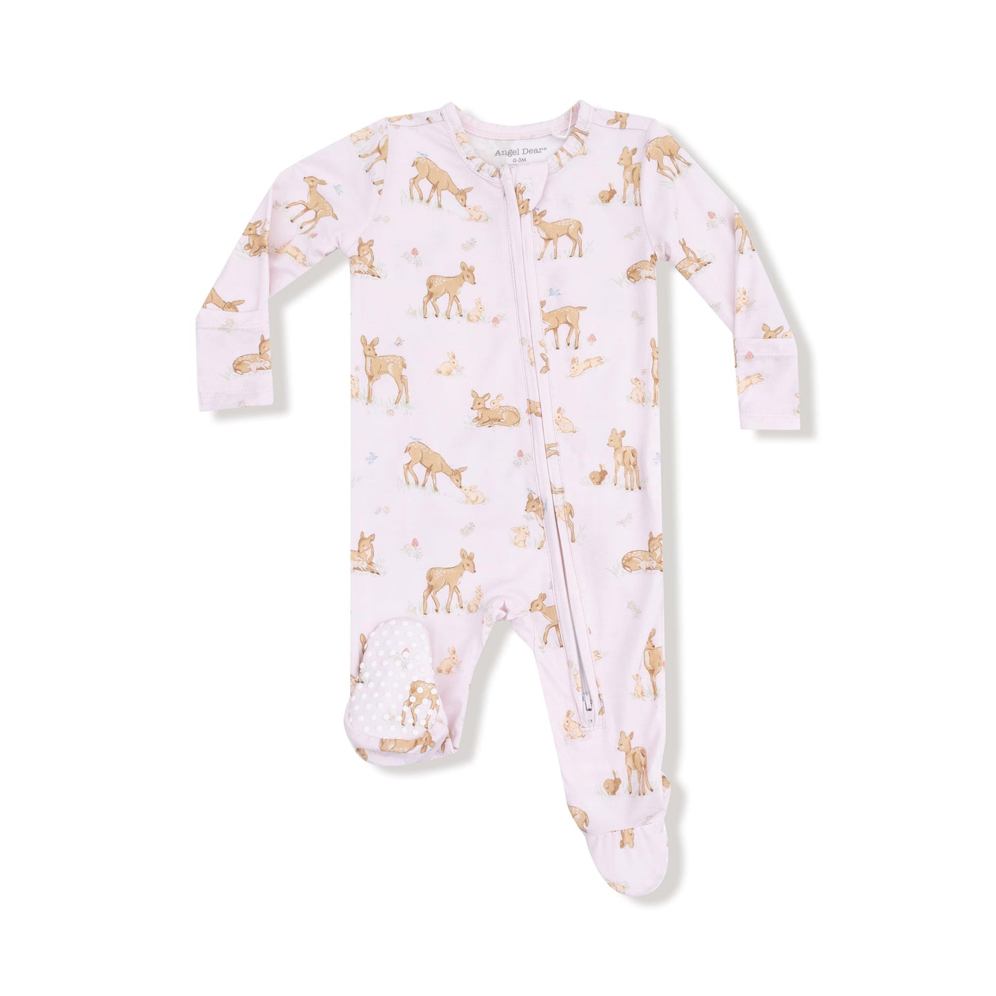 Little Fawn - 2 Way Zipper Ruffle Back Footie Angel Dear Lil Tulips