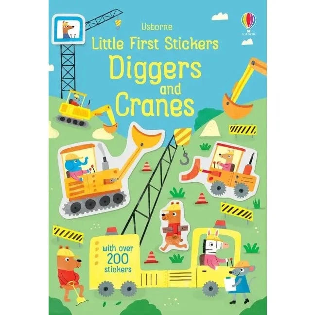 Little First Stickers Diggers and Cranes Harper Collins Childrens Lil Tulips