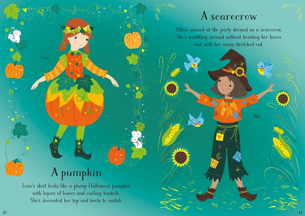 Little Sticker Dolly Dressing Halloween Harper Collins Childrens Lil Tulips