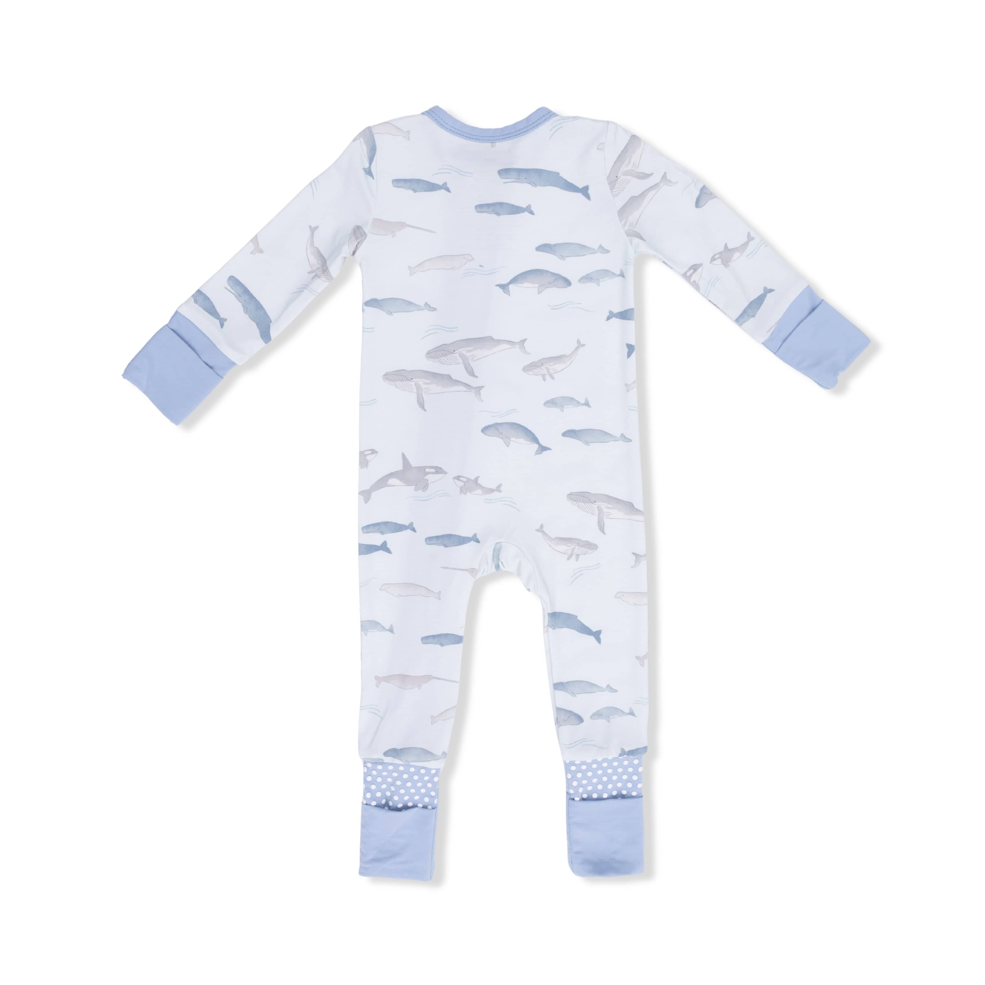 Little Whales - 2 Way Zipper Romper Angel Dear Lil Tulips
