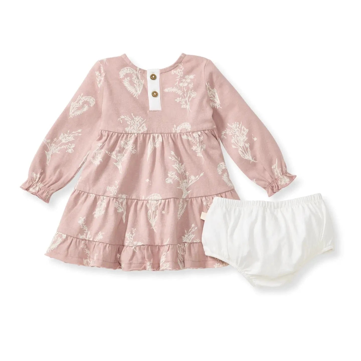 Little Wild Flower Dress & Diaper Cover Burt's Bees Baby Lil Tulips
