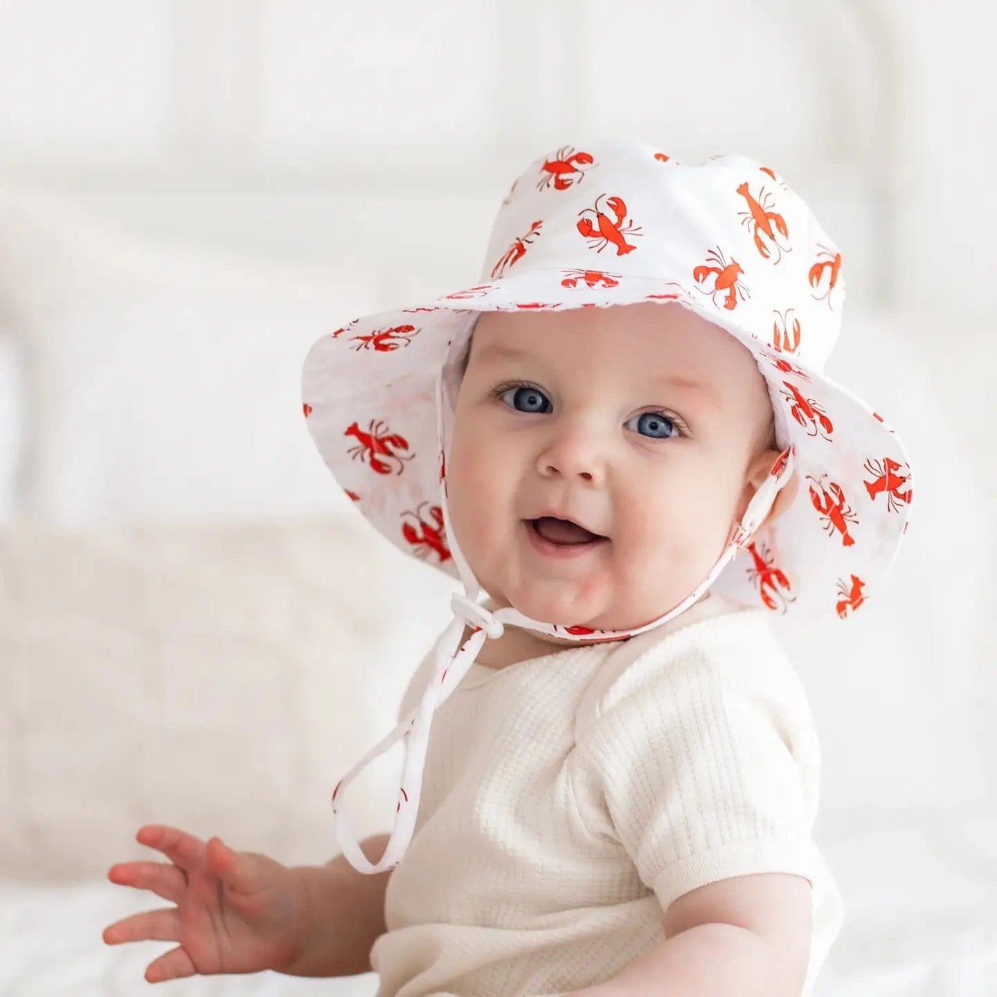 Lobster Bucket Hat Sunhat UPF 50+ Huggalugs Baby & Toddler Clothing Lil Tulips