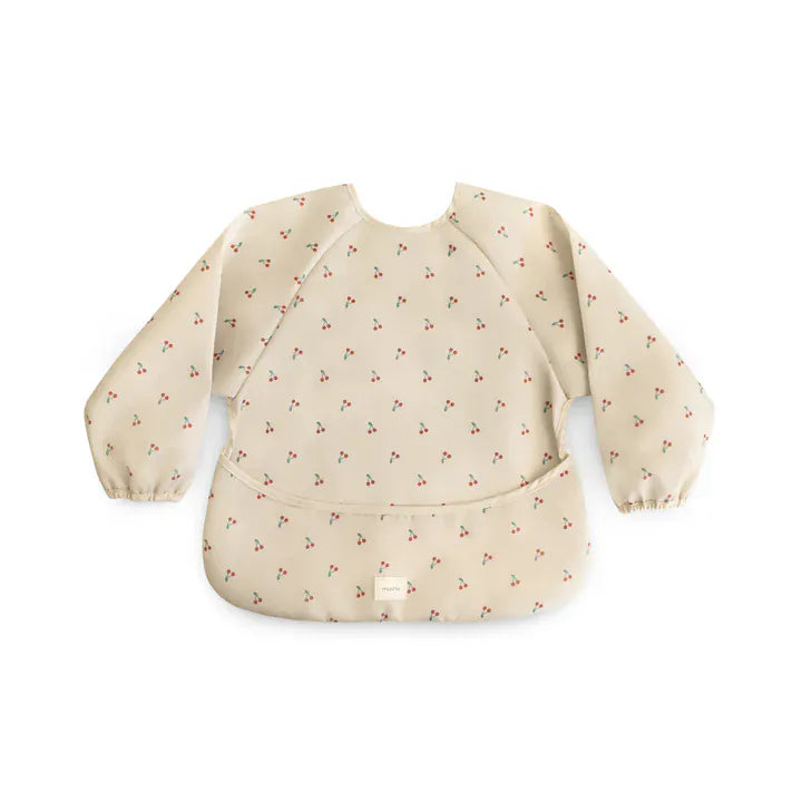Long Sleeve Bib - Cherries Mushie Lil Tulips