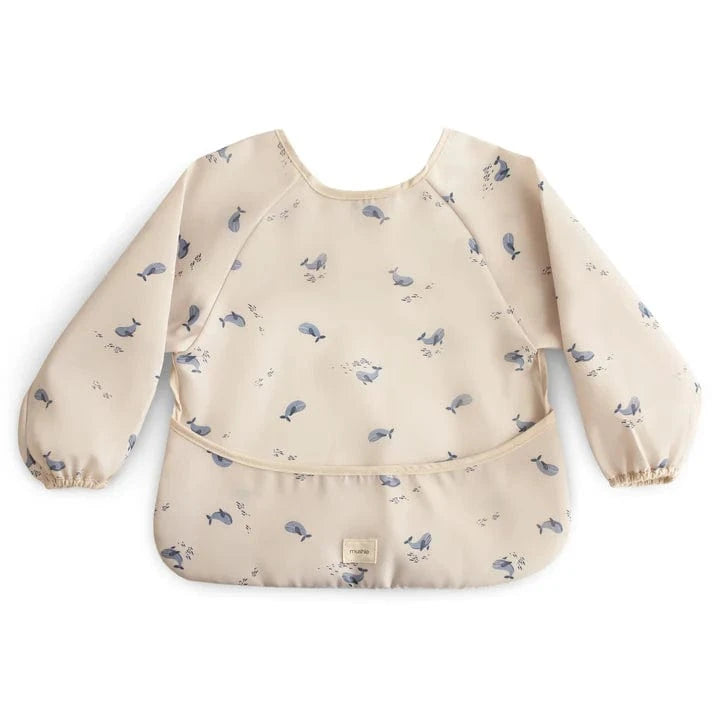 Long Sleeve Bib - Whales Mushie Lil Tulips