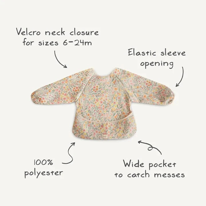 Long Sleeve Bib - Whales Mushie Lil Tulips