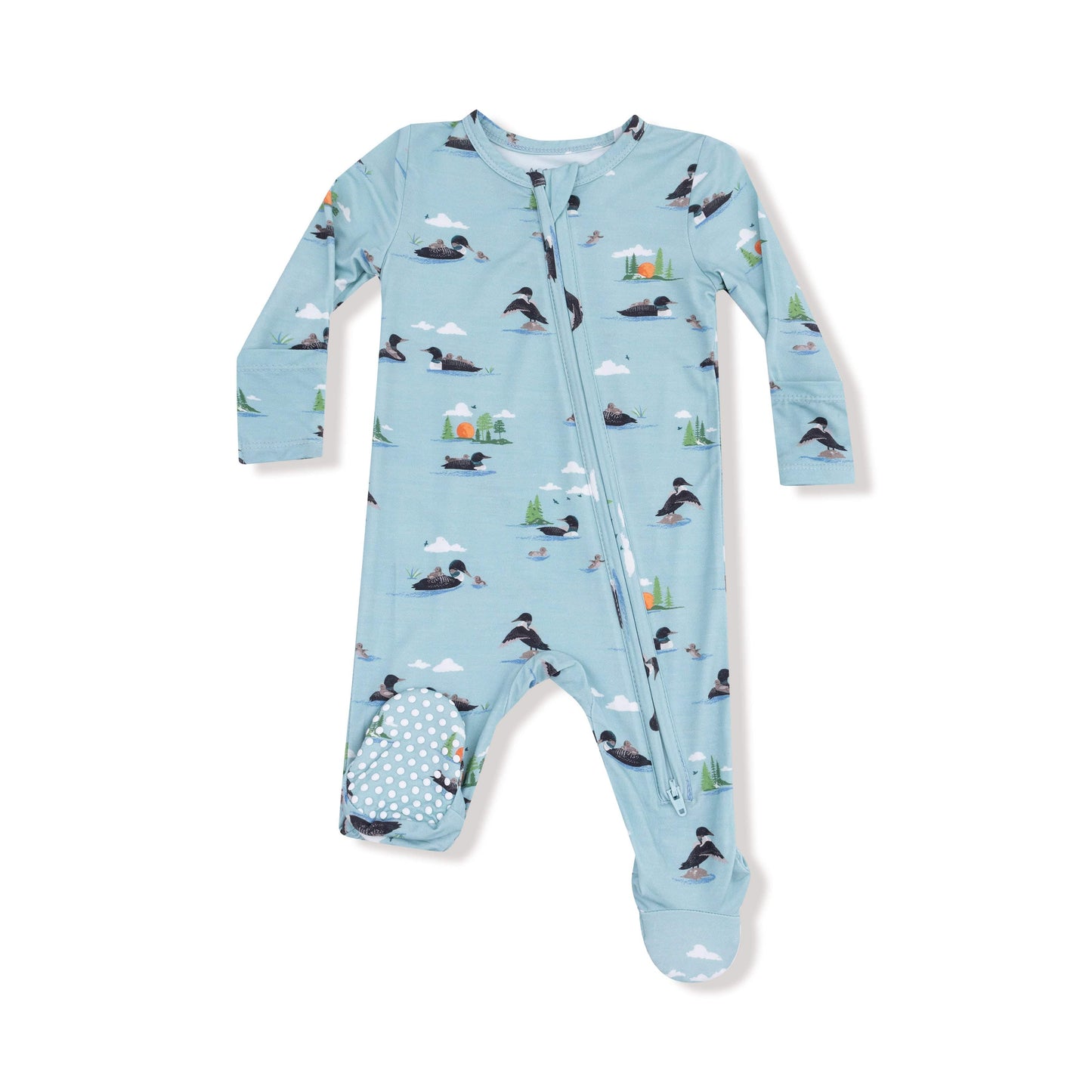 Loons - 2 Way Zipper Footie Angel Dear Lil Tulips