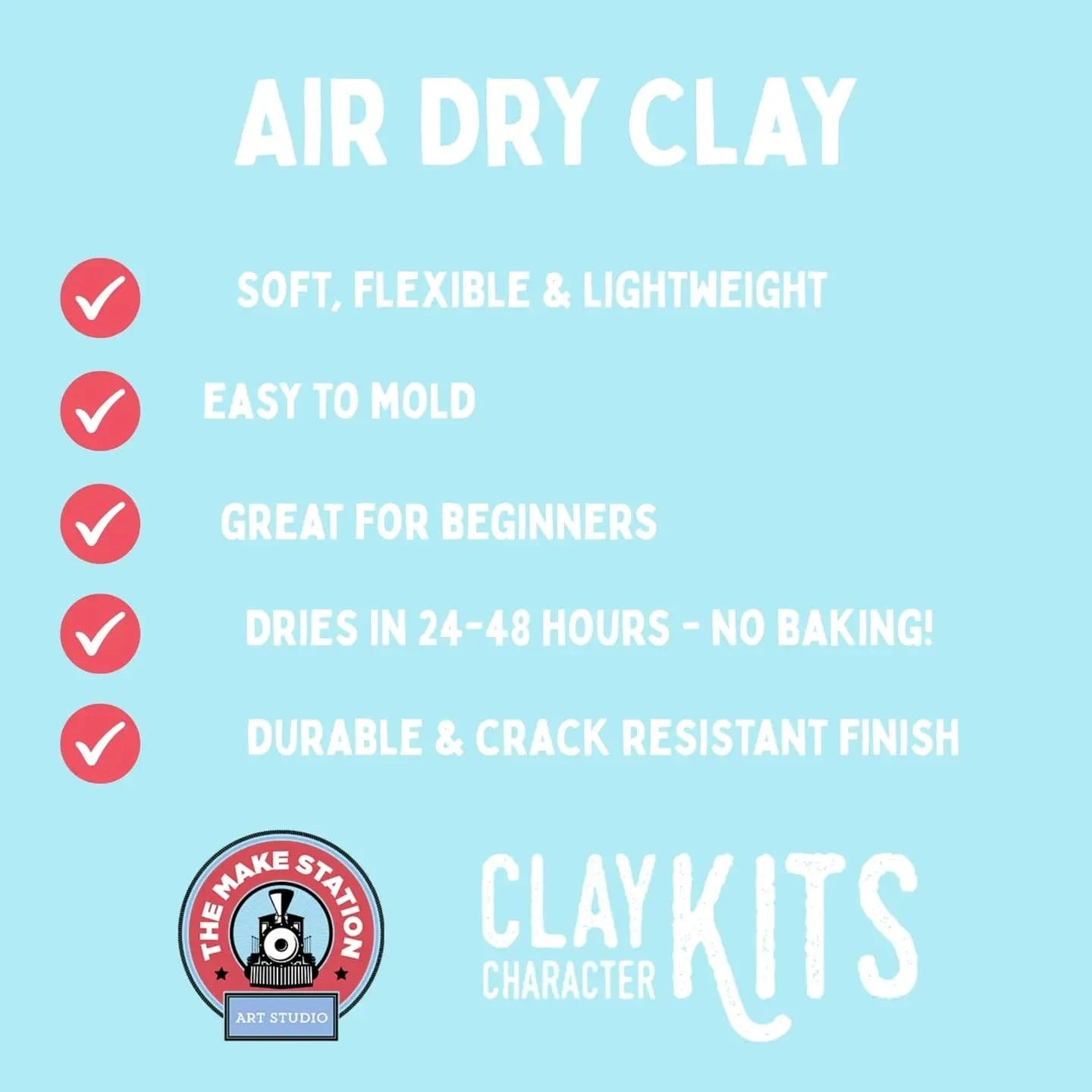 Lottie the Ladybug Diy Air Dry Clay Kit The Make Station Lil Tulips