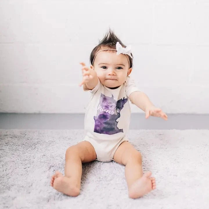 Loved in Minnesota Organic Baby Onesie Urban Baby Co. Baby & Toddler Clothing Lil Tulips