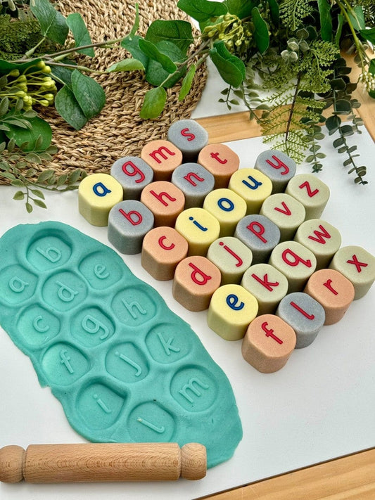 Lowercase Alphabet Stamping Stones Yellow Door US LLC Lil Tulips