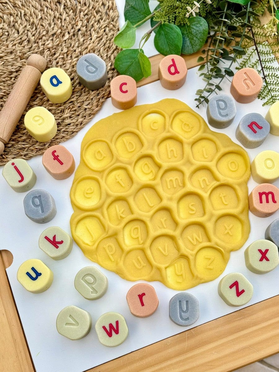 Lowercase Alphabet Stamping Stones Yellow Door US LLC Lil Tulips
