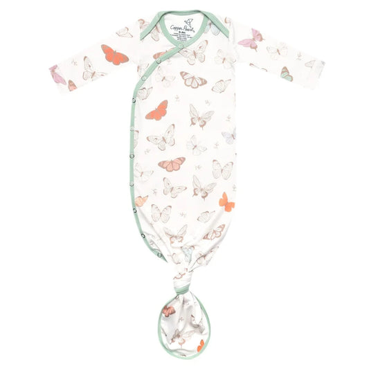 Luna Newborn Knotted Gown Copper Pearl Lil Tulips