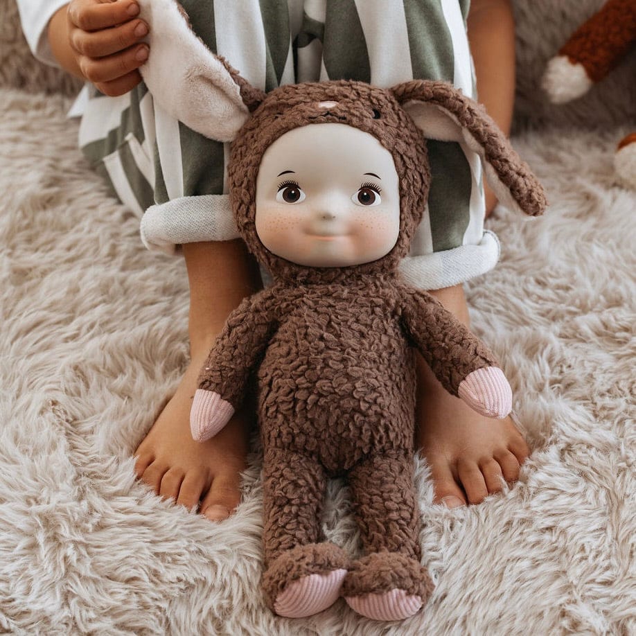 Maeve Rabbit Daydreamers Doll and the little dog laughed Lil Tulips