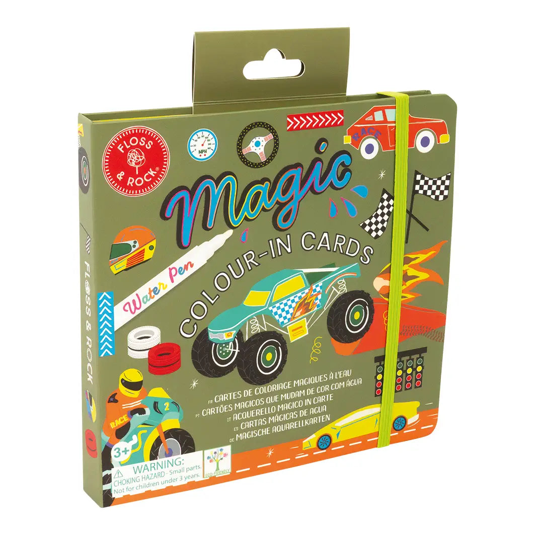 Magic Color-In Cards - Car Floss and Rock Lil Tulips