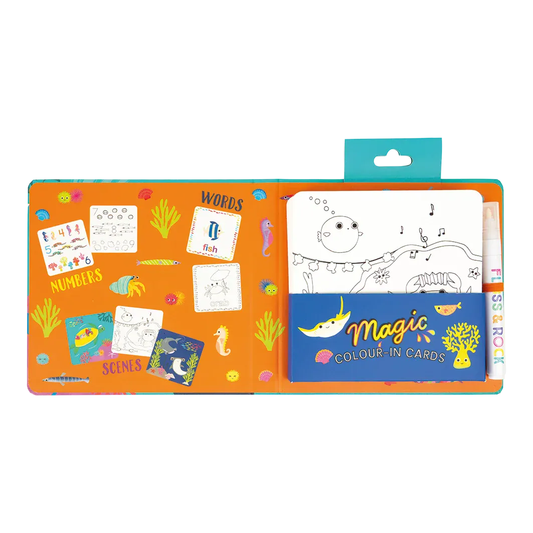 Magic Color-In Cards - Ocean Floss and Rock Lil Tulips