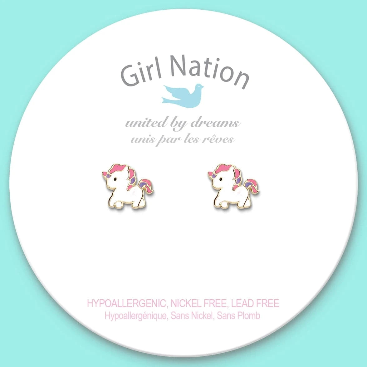 Magical Unicorn Cutie Stud Earrings Girl Nation Bracelets Lil Tulips