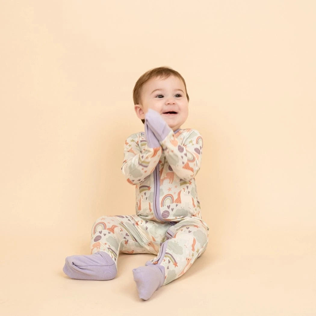 Magical Unicorns Bamboo Convertible Baby Pajamas Emerson and Friends Baby & Toddler Clothing Lil Tulips