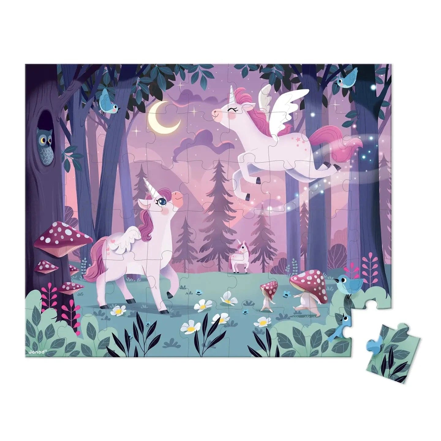 Magical Unicorns Puzzle - 54 Pieces Janod Lil Tulips