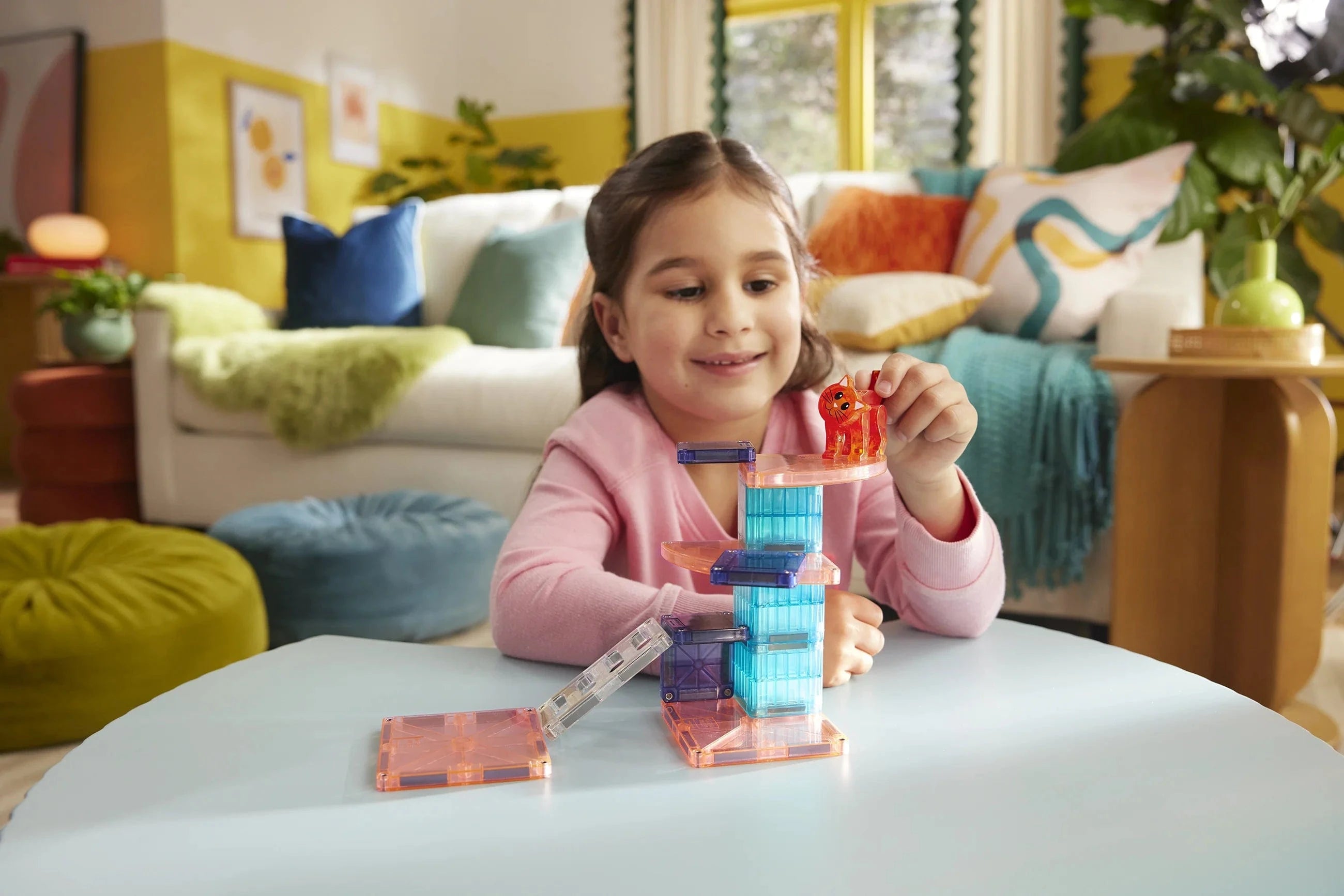 MAGNA-TILES® Cat Tree™ 13 Piece Set Magna-Tiles Lil Tulips