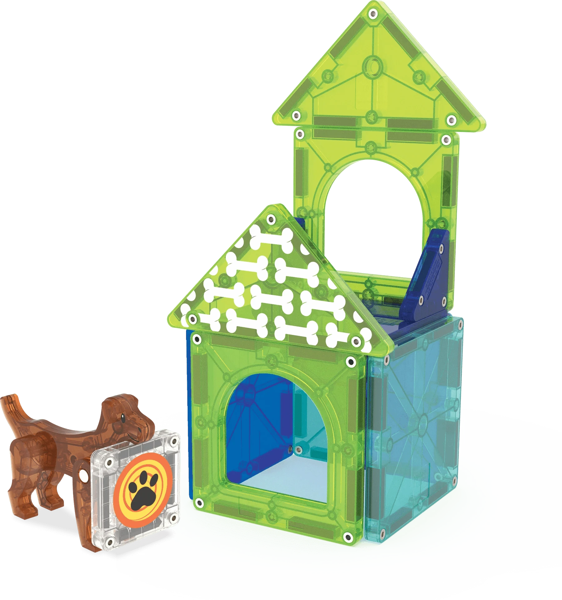 MAGNA-TILES® Dog House™ 13 Piece Set Magna-Tiles Lil Tulips
