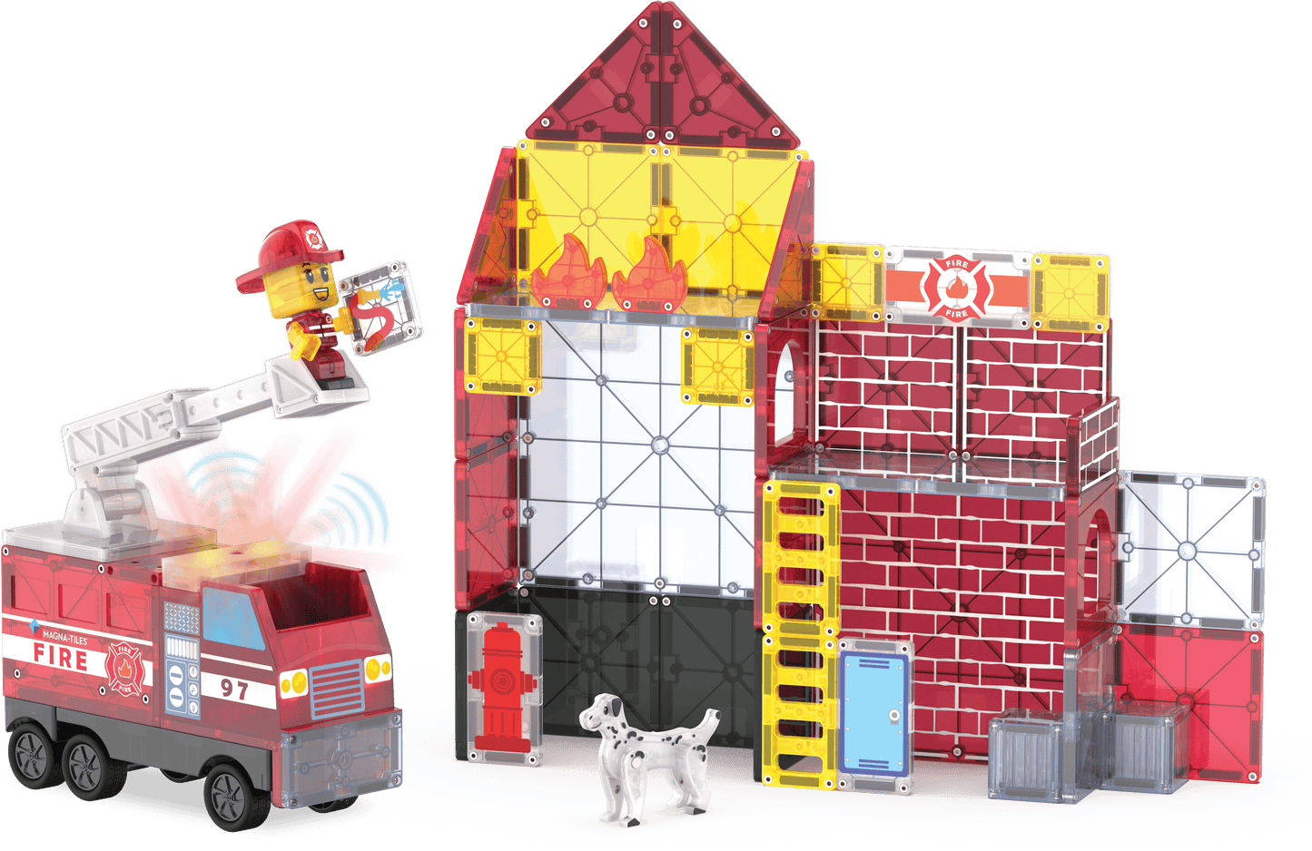 MAGNA-TILES® Fire Station Magna-Tiles Lil Tulips