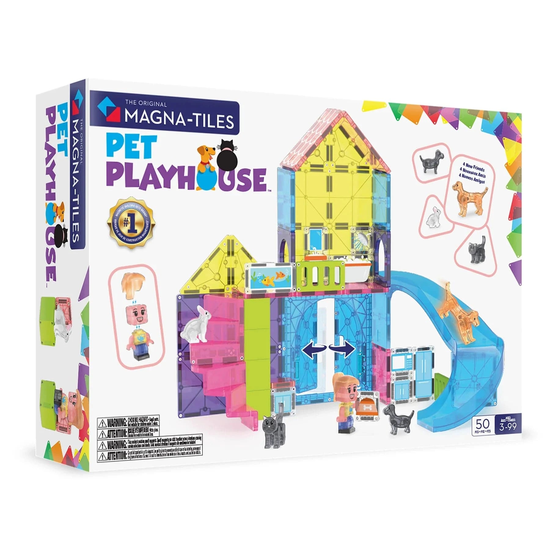 MAGNA-TILES® Pet Playhouse™ 50 Piece Set Magna-Tiles Lil Tulips