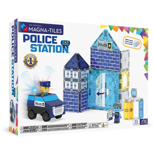 MAGNA-TILES® Police Station™   35 Piece   Set Magna-Tiles Lil Tulips