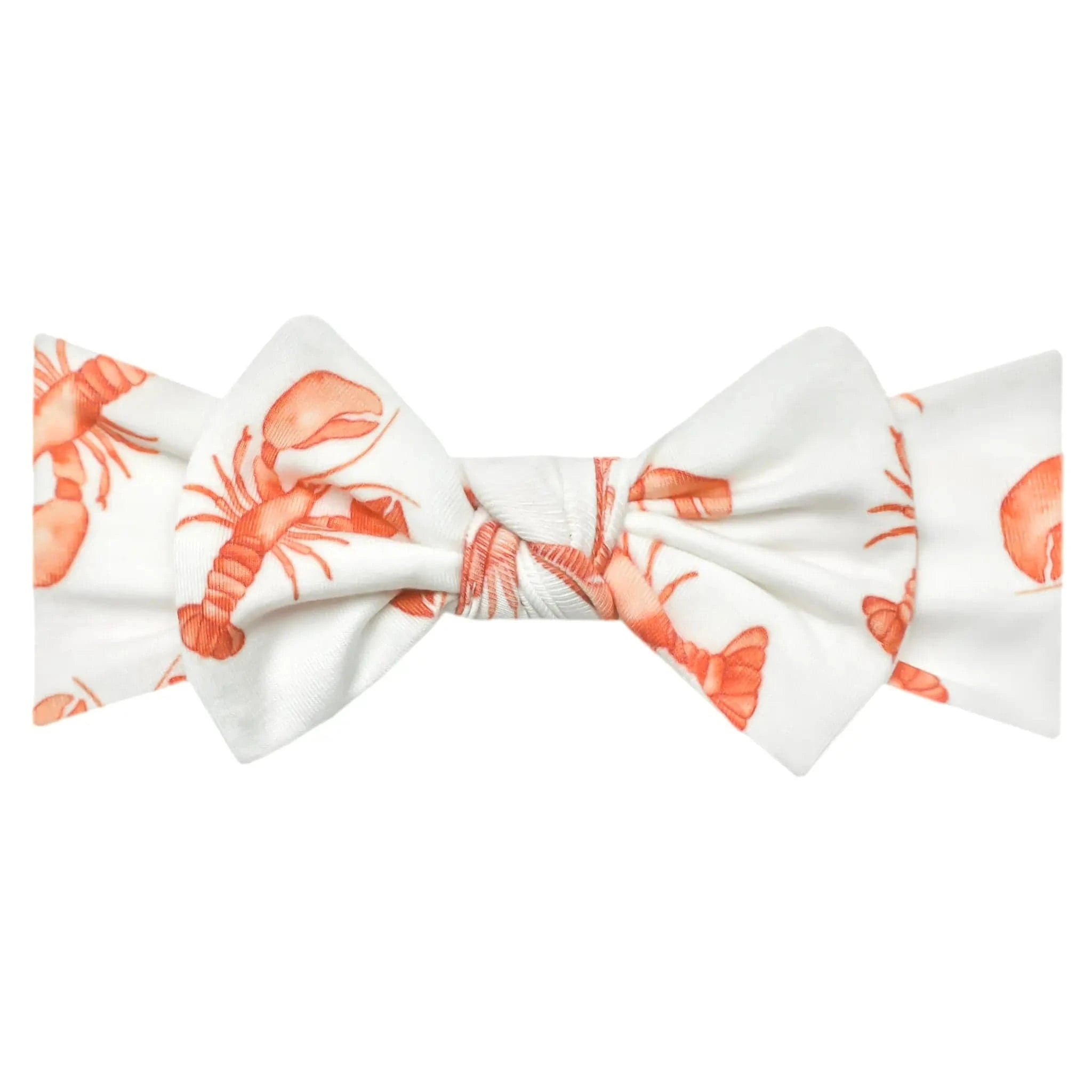 Maine Knit Headband Bow Copper Pearl Lil Tulips