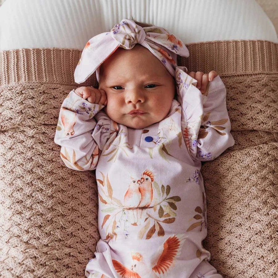 Major Mitchell Organic Growsuit Snuggle Hunny Lil Tulips