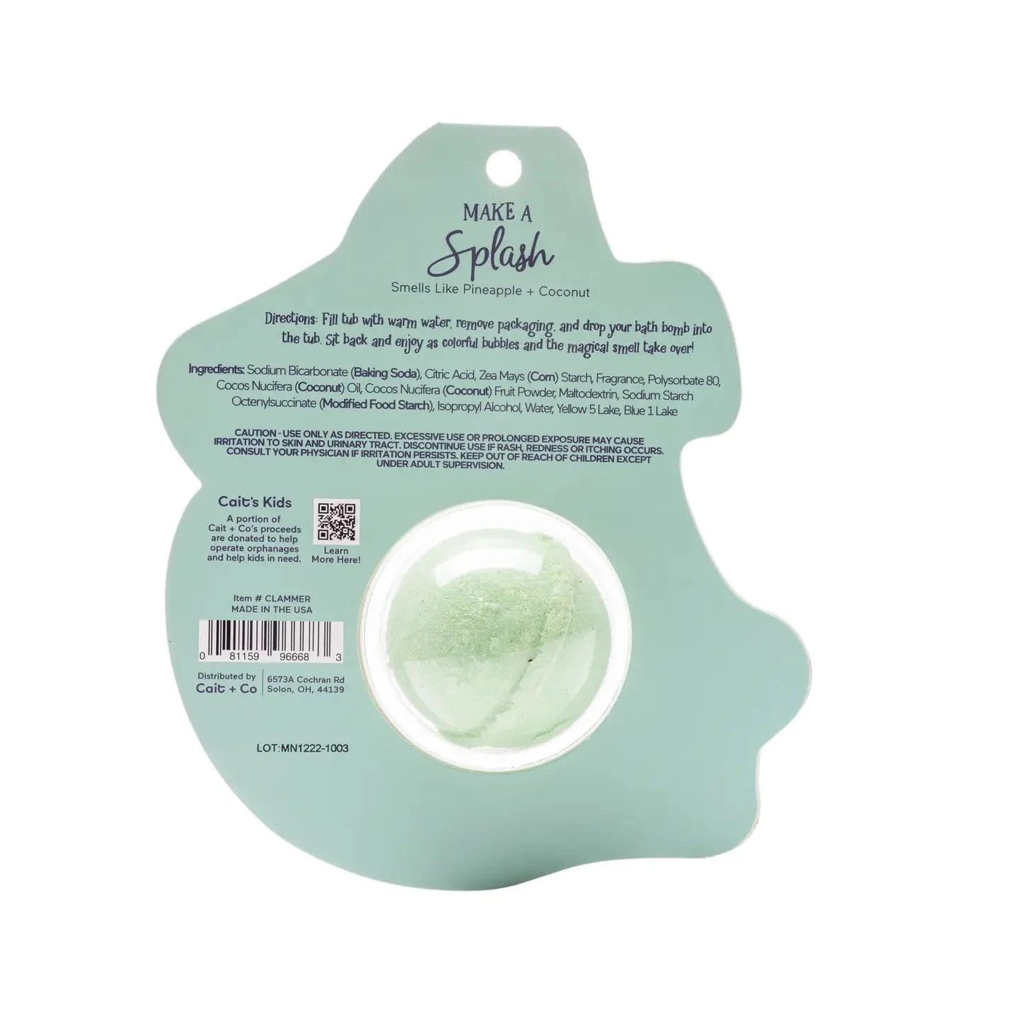 Make A Splash Mermaid Bath Bomb Cait + Co Lil Tulips