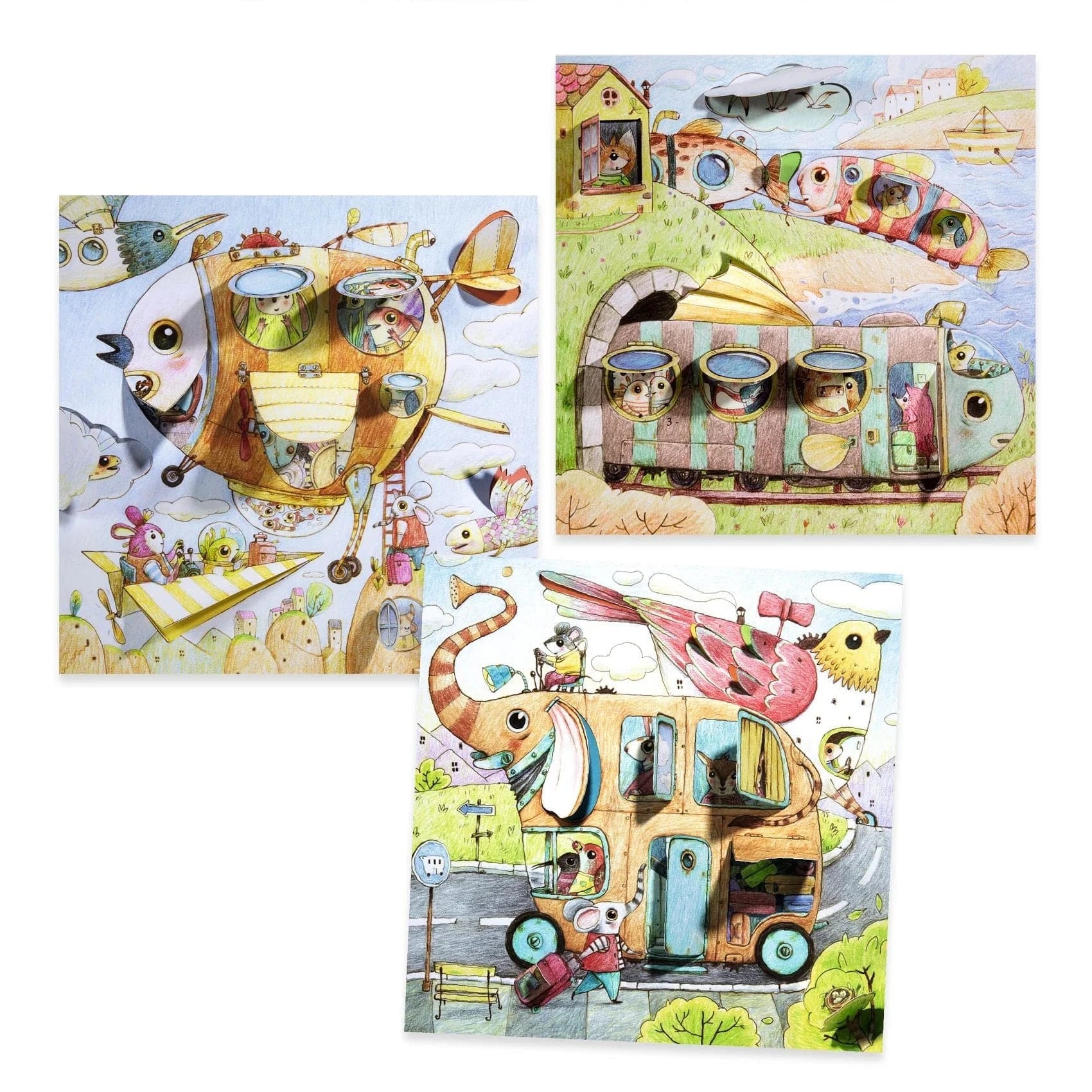 Malo’s Trip Coloring Djeco Lil Tulips