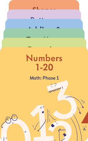 Math Phase 1 - 6 Audiobook Cards Yoto Lil Tulips