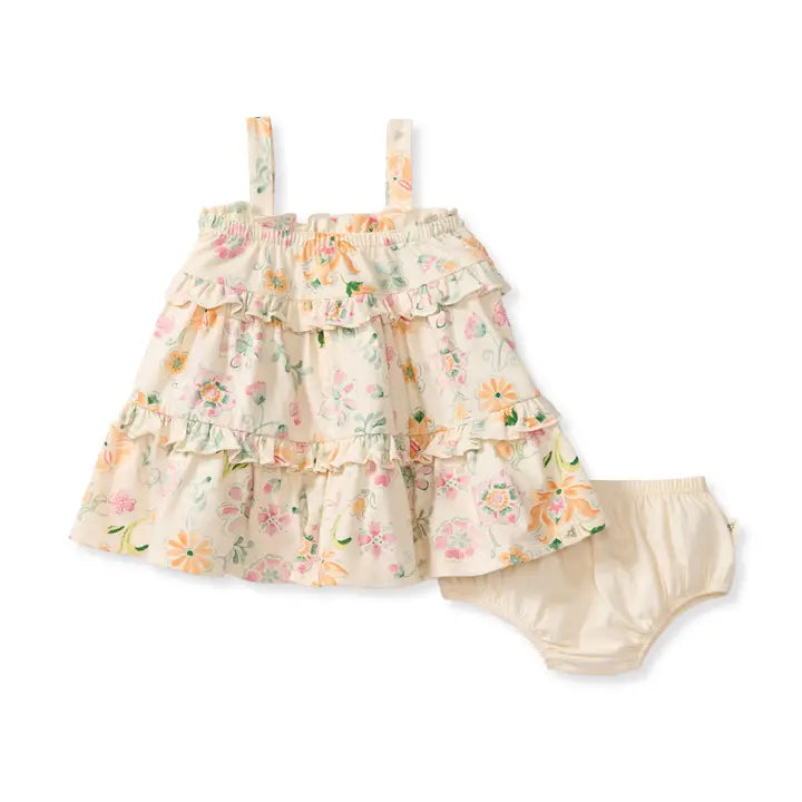 Mediterranean Floral Organic Dress Burt's Bees Baby Lil Tulips