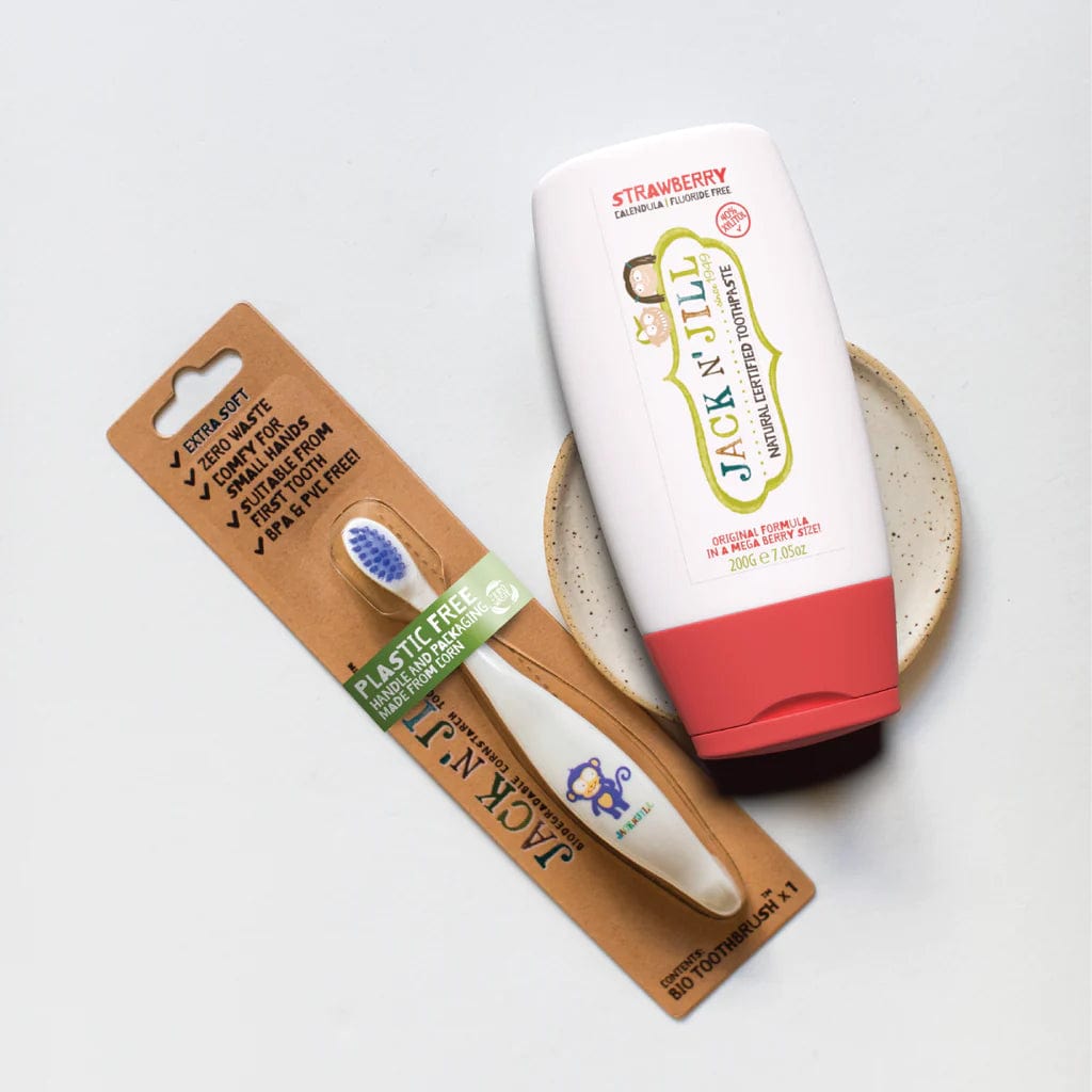 Mega Size Strawberry Natural Toothpaste Jack n' Jill Lil Tulips