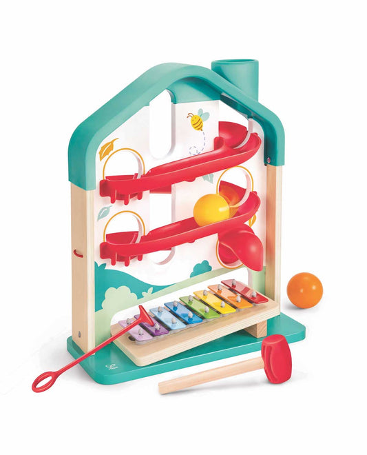 Melody Mansion Ball Run Hape Lil Tulips