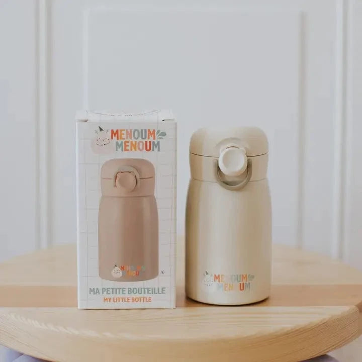 Menoum Menoum Thermos Bottle - Beige Menoum Menoum Lil Tulips