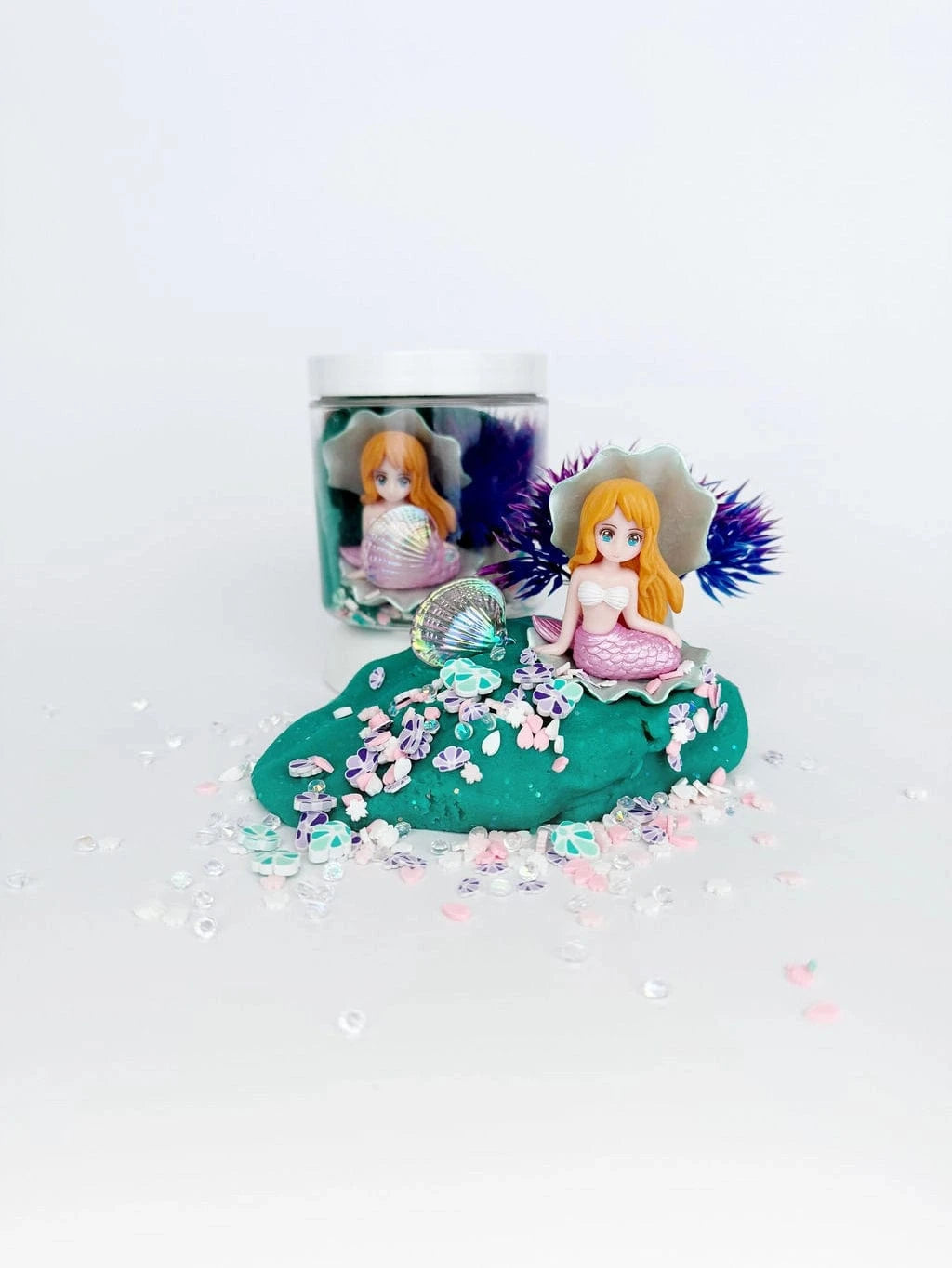 Mermaid Mini Dough-To-Go Play Kit Earth Grown KidDoughs Lil Tulips