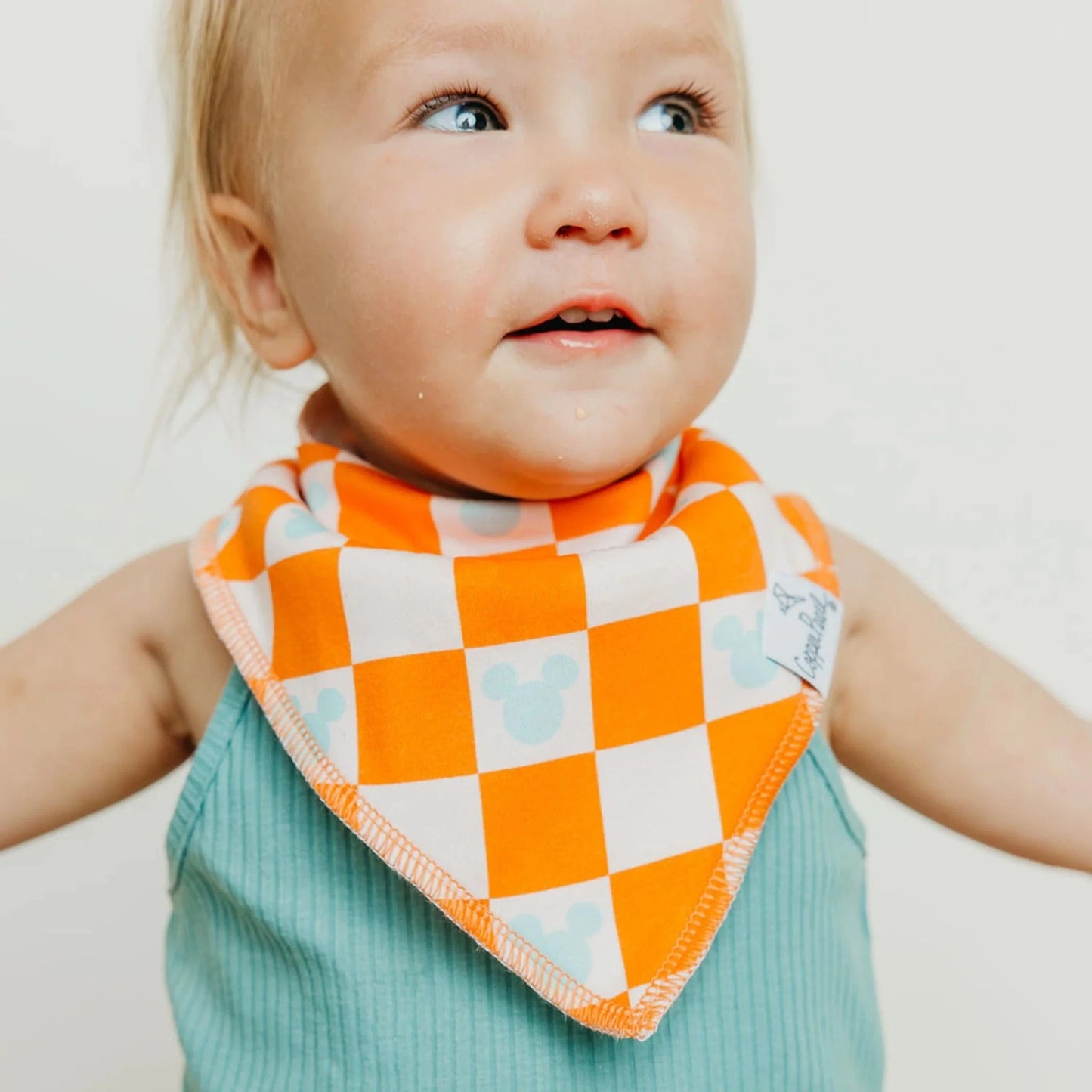 Mickey Mouse's Boo Bash Bandana Bib Set Copper Pearl Lil Tulips