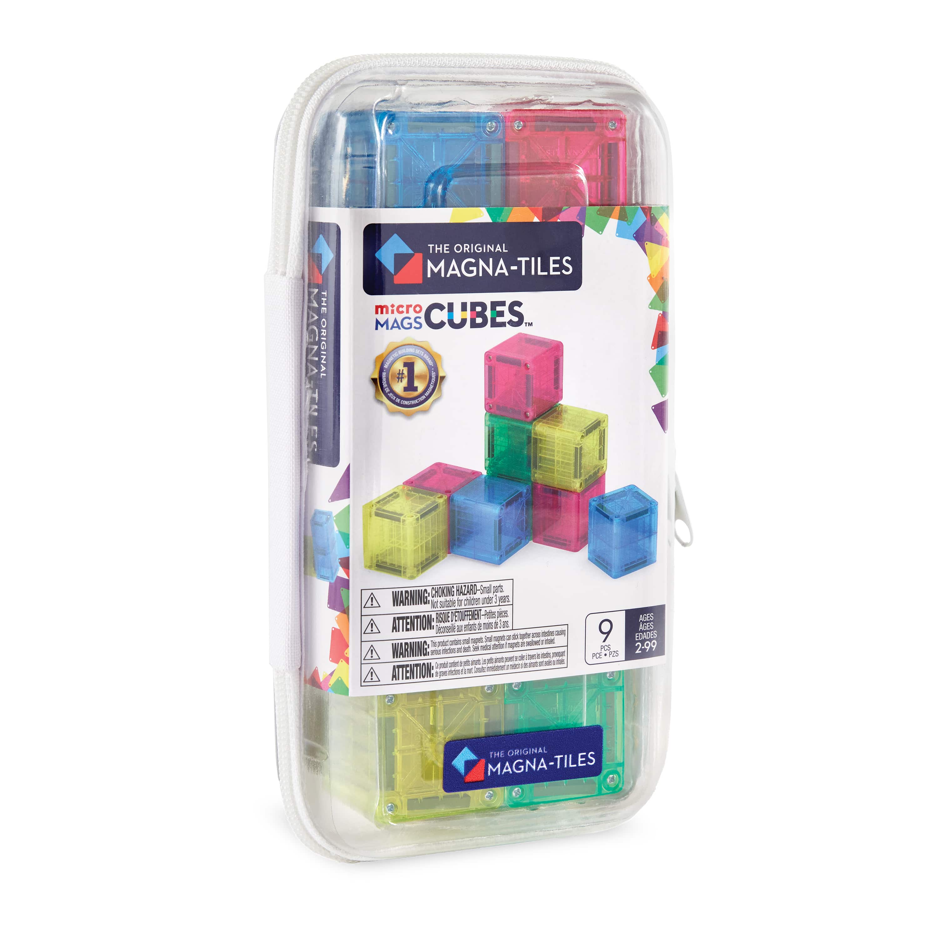 microMAGS Cubes 9 Piece Set | Magna-Tiles