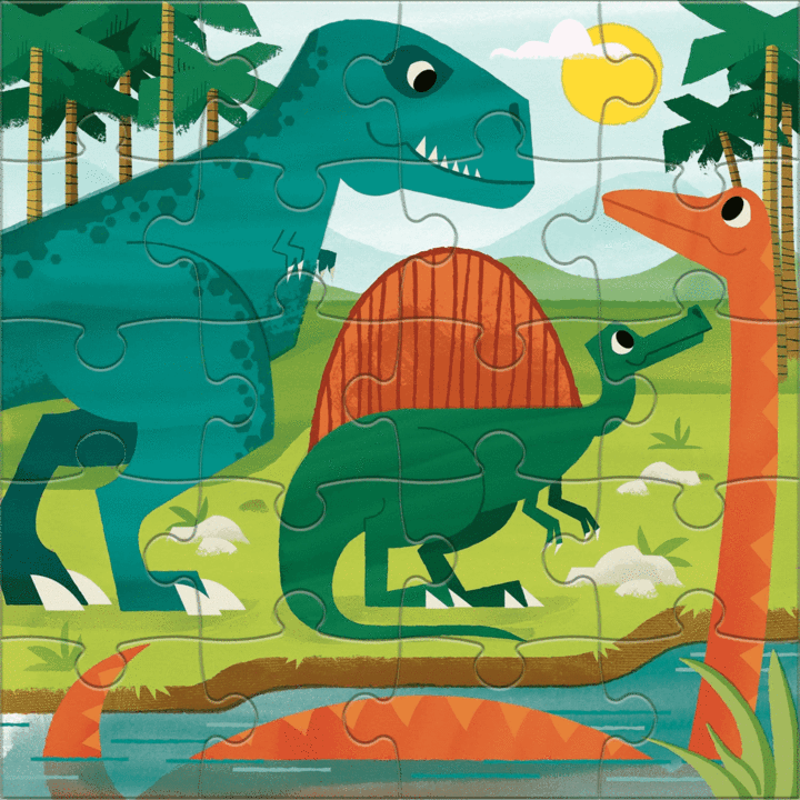 Mighty Dinosaurs Magnetic Puzzle Chronicle Books Lil Tulips